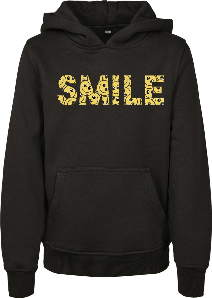 Mister Tee Smile Box Kinder hoodie/trui Kids 122/128 Zwart