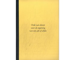 Orde van dienst voor de zegening van een abt of abdis