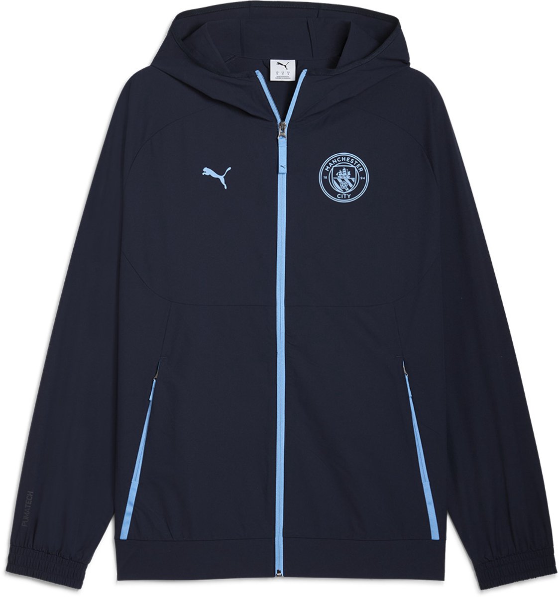 Puma Manchester City Fc Tech Trainingsjack Blauw L Man