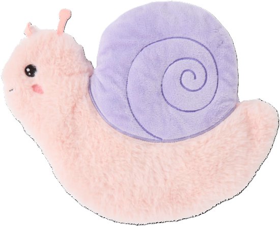 Slak Magnetron Knuffel – Warmtekussen Kinderen – Opwarmbare Knuffel Dier – Zachte Knuffel met Kleiballetjes – Veilig & Rustgevend – Voor Slaap & Troost - Pittenkussen