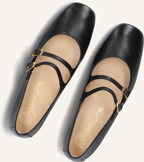 Unisa Berley Ballerina's Dames - Zwart - Maat 39