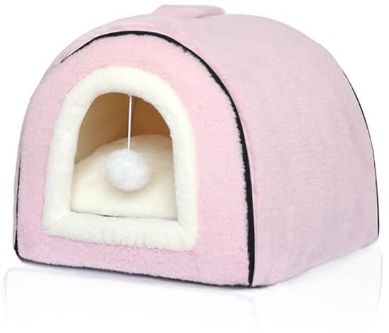 Binnen Kattenbed Warm Zacht Verbeterd Comfort Schattige Look Wasbaar Pluche Kattenhondenbed voor Herfst Winter S kopen vanaf een prijs van 11