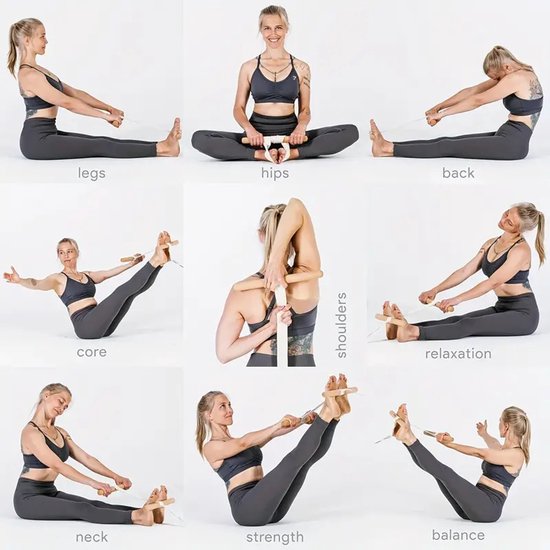 Yoga Tools | Yoga Sticks Stretching Tool, Yoga Sticks Voor Houding, Houding Corrector Oefening Sticks Voor Volwassenen En Kinderen Intrekbare Houding Corrector Humpback Correctie Stick