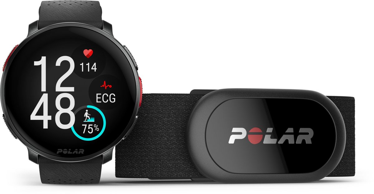 Polar Vantage V3 Zwart + H10 Hartslagmeter Borstband