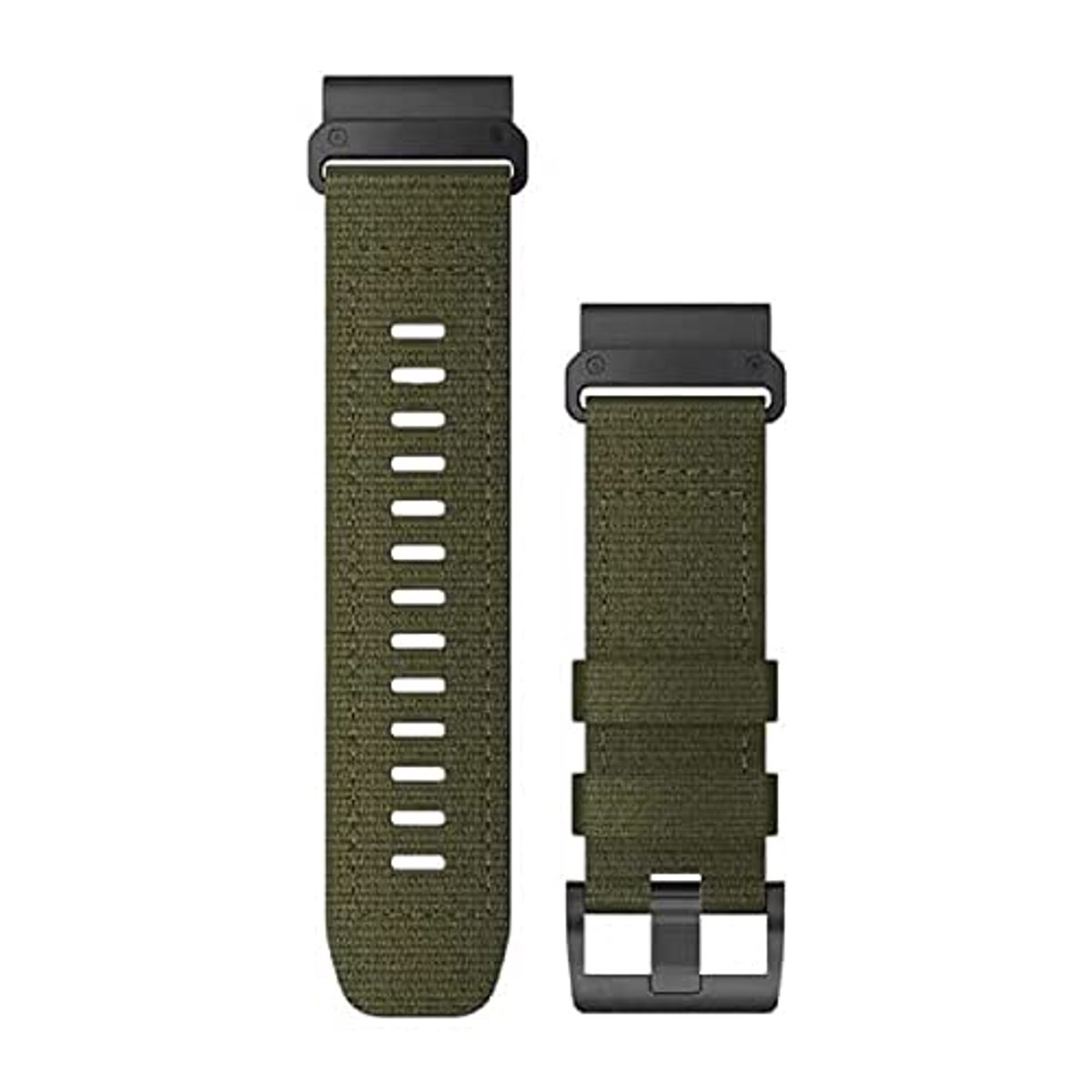 Verwisselbare Horlogeband 26mm - Ranger Groen Nylon Strap