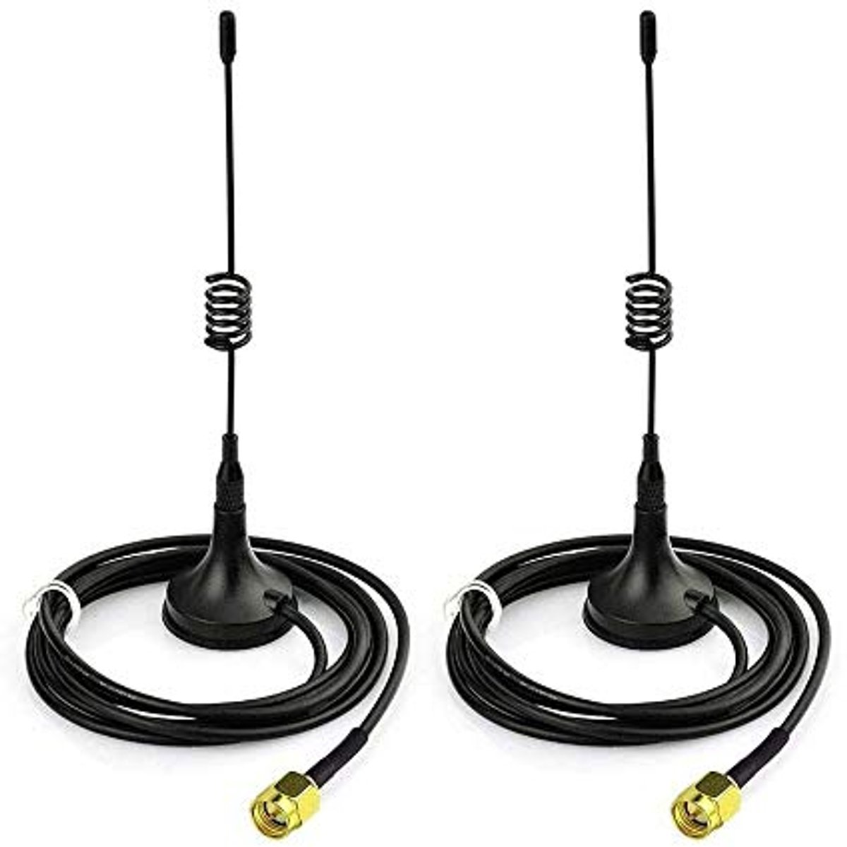 Image of 2 Stuks 433MHz Omni Antenne met Magnetische Basis en SMA Plug - 50 Ohm, 5DBI