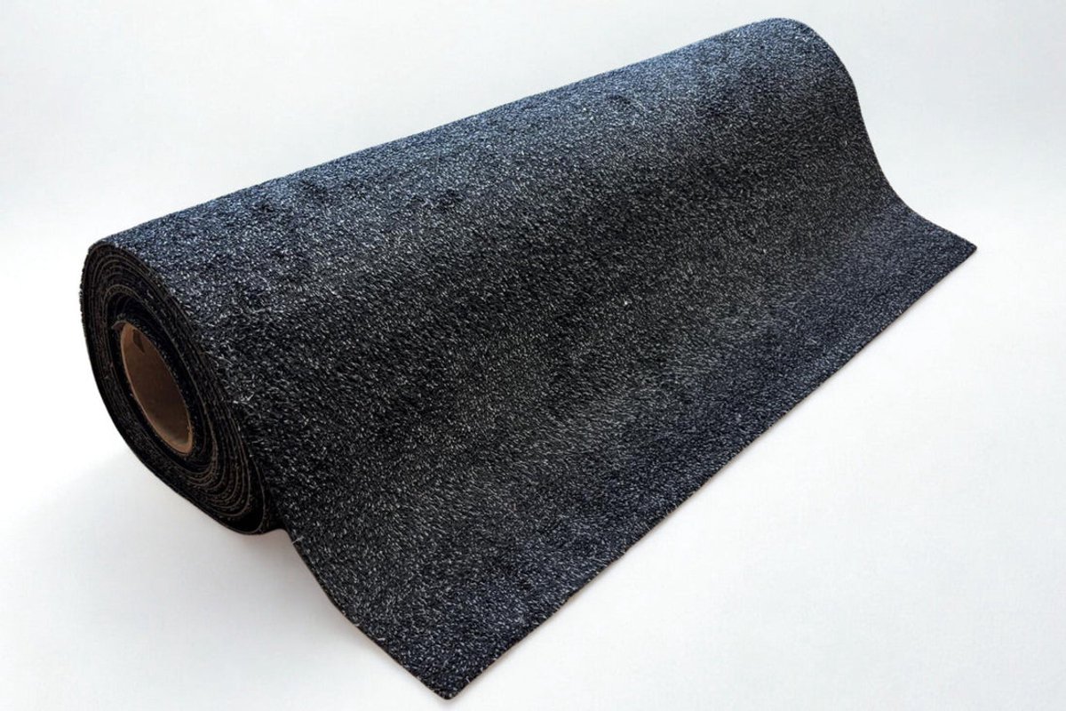 Weekmakervrije droogloopmat - Zwart - 100x150cm - 6mm - 100% katoen - Deurmat binnen - Schoonloopmat - Duurzaam - Voor binnen - Anti-slip rug - Geschikt voor PVC- en vinyl vloeren - DIY op maat te snijden