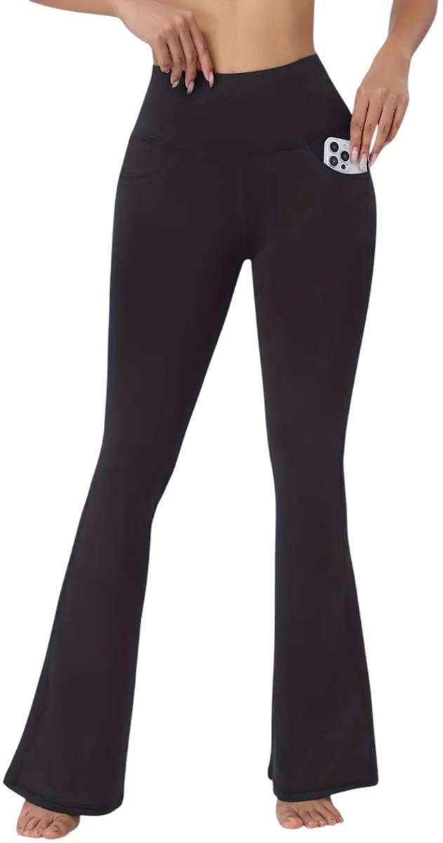 DAZY Lange, baggy joggingbroek met trekkoord in de taille en uitlopende