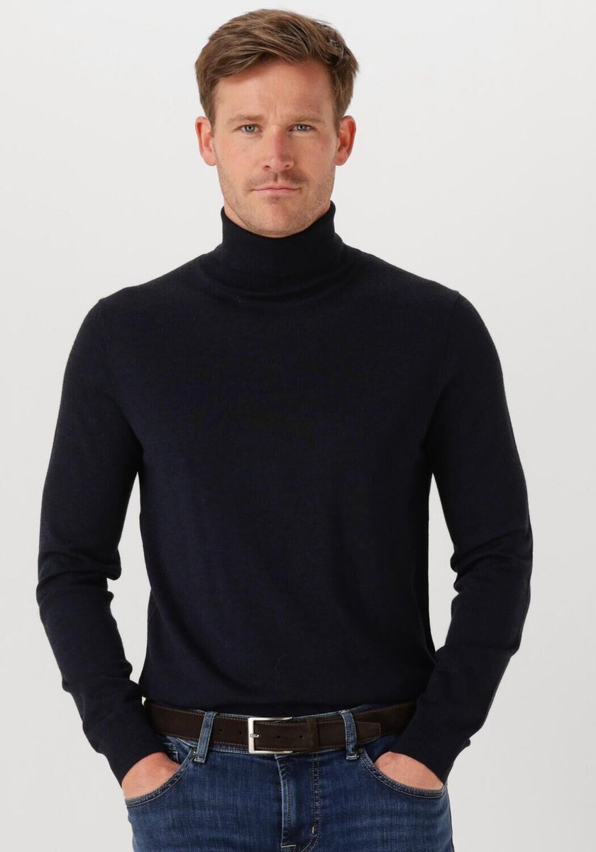 STEFANO LAURAN Col Truien & Vesten Heren - Sweater - Hoodie - Vest- Donkerblauw - Maat L