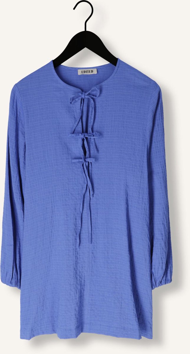 EDITED Frances Dress Dames - Jurk - Blauw - Maat 36