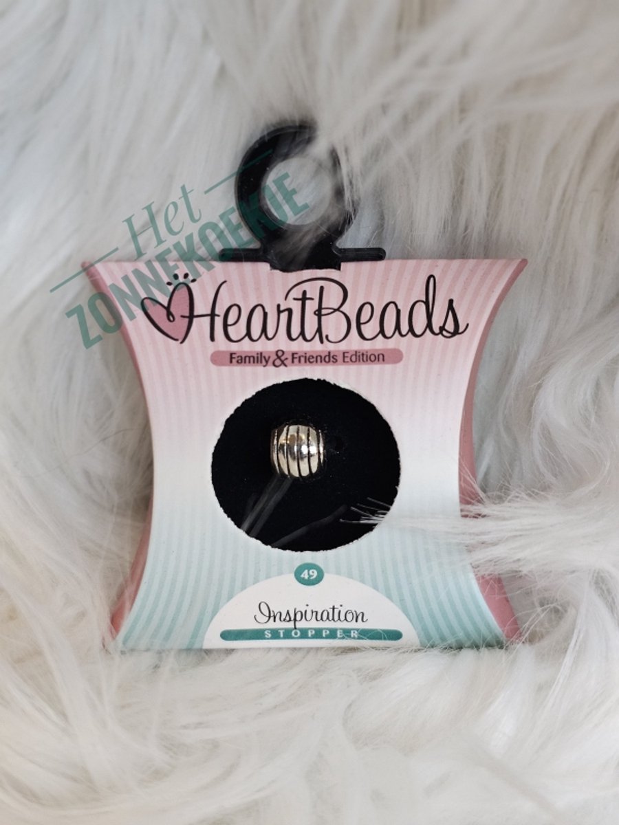 Heartbeads - stopper bedel inspiratie - nummer 49 - geschikt voor verschillende merken armbanden