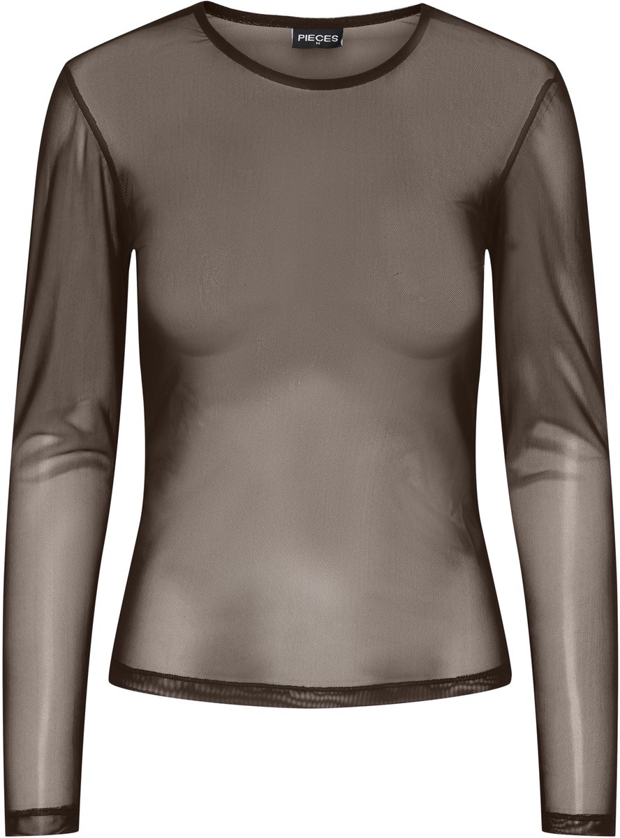 PIECES - PCNINNI LS MESH TOP JRS NOOS BC - Dames - Blouses
