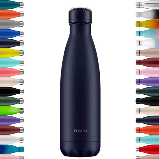 FLASKE Original Match 500ML - Shade - RVS Drinkfles van 500ML - Geschikt als waterfles, thermosfles en thermoskan