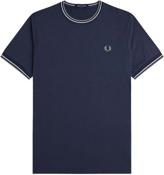 T-Shirt Fredperry Fp À Double Pointe - Streetwear - Adulte