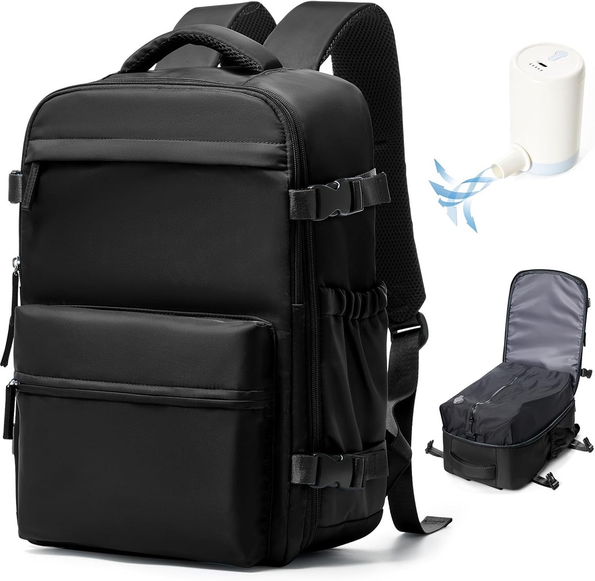 Vacuüm Rugzak Reizen 40x20x25CM met Pomp - Ideaal voor Handbagage