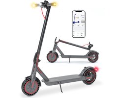 YEE RUN Elektrische Step - Inklapbaar Electric Scooter - 350W Motor - Max. snelheid 25km/u - Bereik 25-30km - Met APP - Zwart.