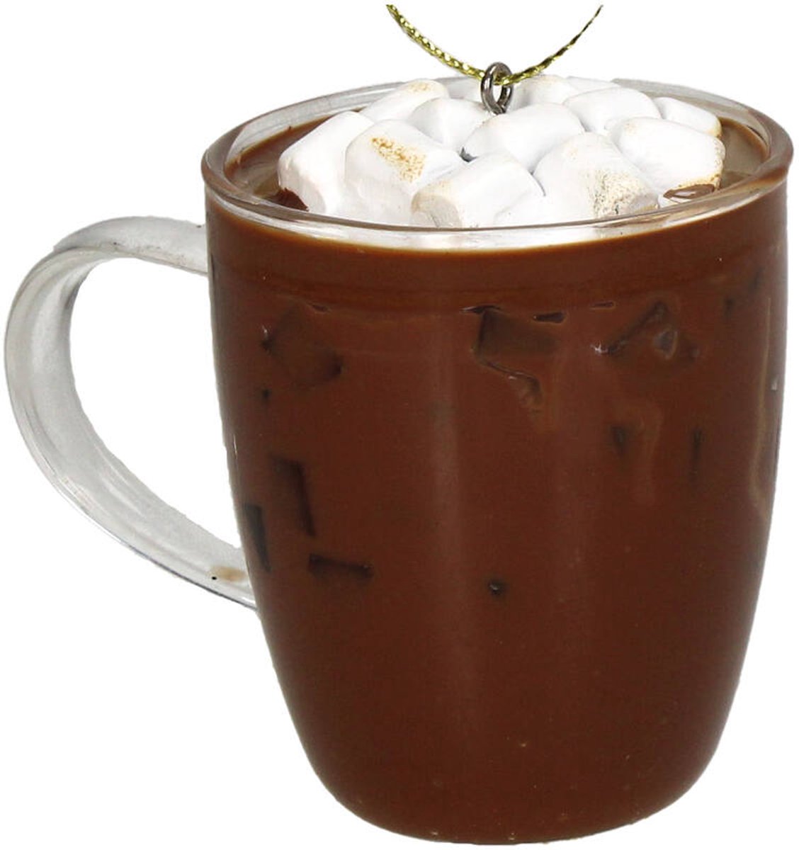 HD Collection glazen kerst ornament kersthanger warme chocolademelk in glas 8 cm uit de collectie The Christmas Bakery - de Kerst Bakkerij Kersthanger in de vorm van warme chocolademelk in glas, 8 cm groot, uit The Christmas Bakery collectie.