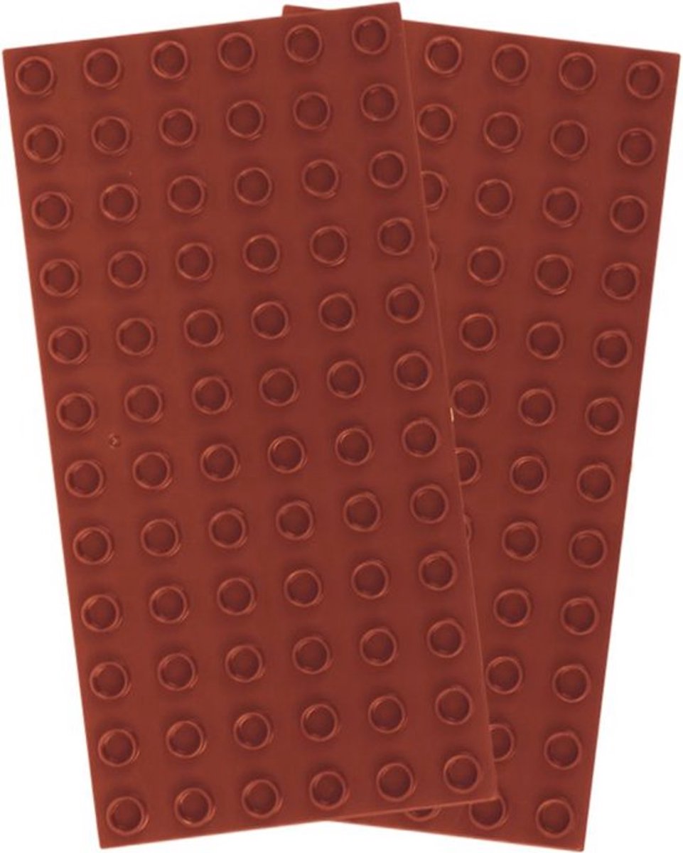 Bouwplaat 6x12 Noppen – Bruin – Basisplaat – Geschikt voor Grote Bouwstenen – Brian’s Toys