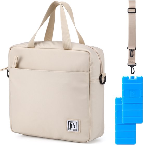 Sac isotherme Brisby 4 couches - Sac à lunch 7 litres - Champagne lisse