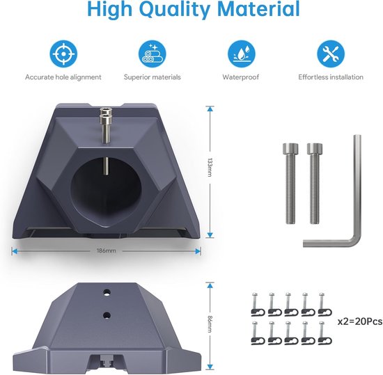 Buisadapter Compatibel met Starlink Gen 3-houder , Compatibel met