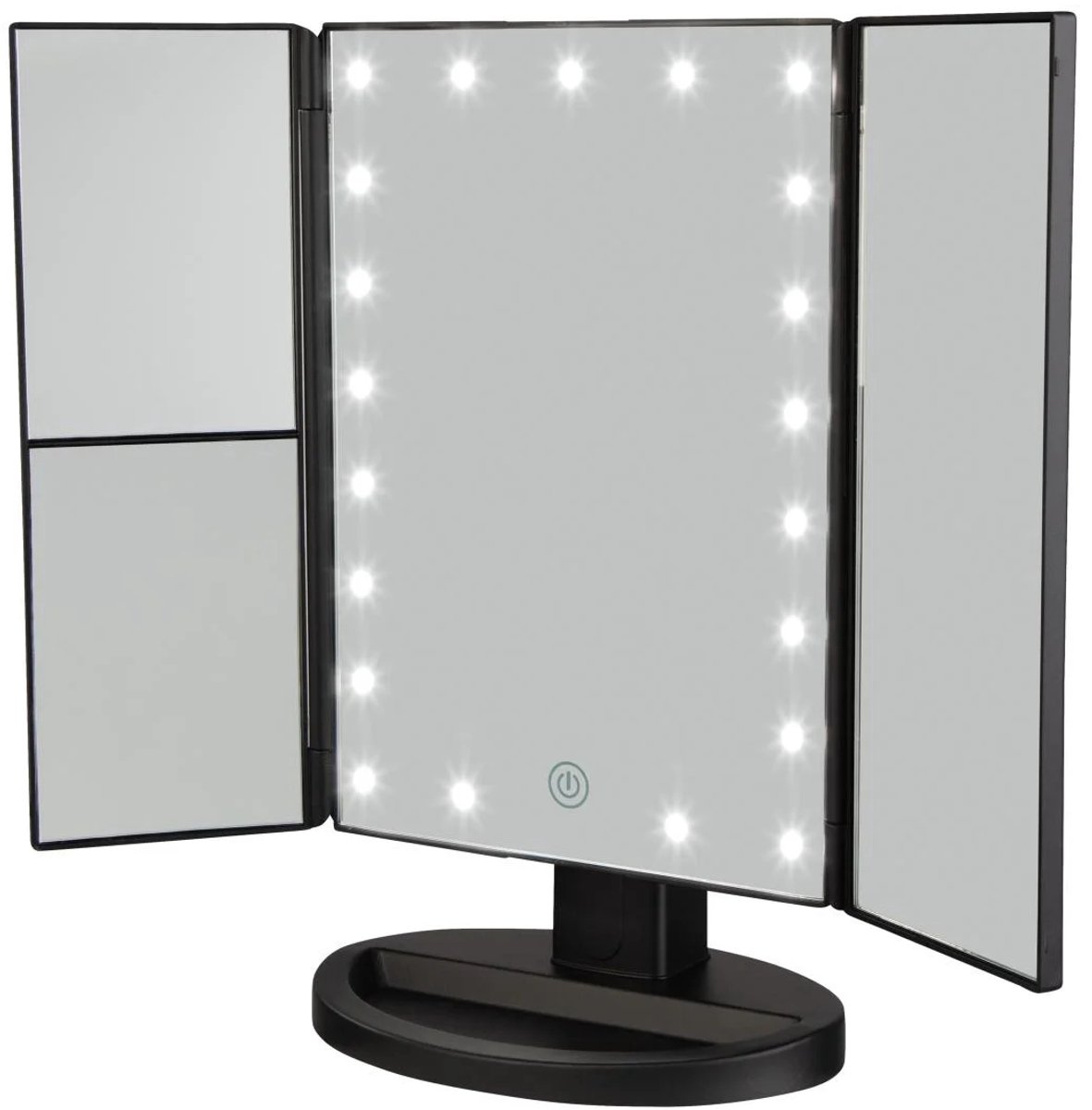 Cien Beauty LED Make up Spiegel - Zwart - 16.2 x 23.5 cm