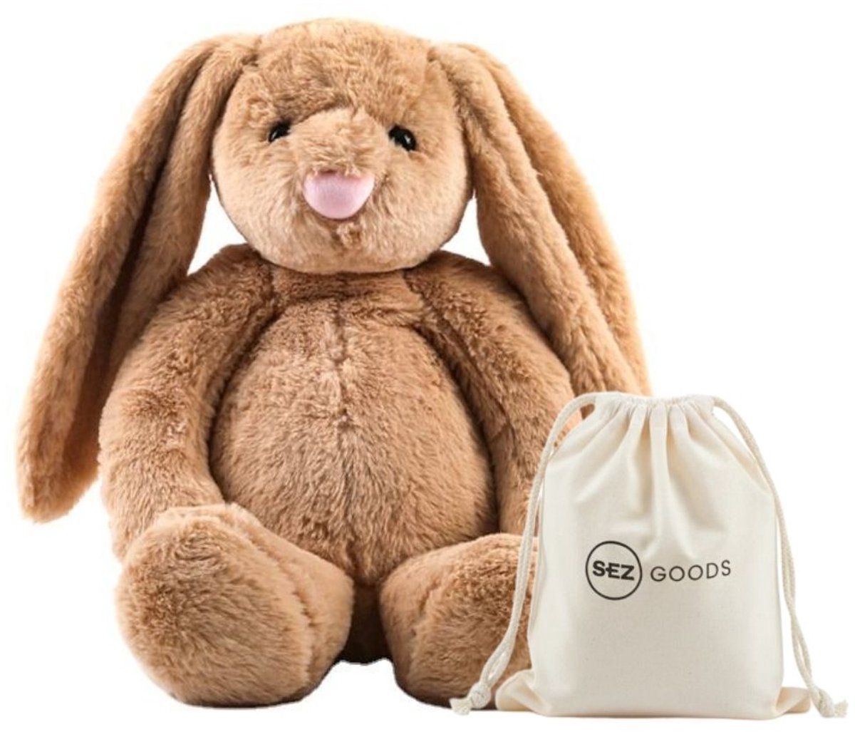SEZGoods Verzwaringsknuffel Konijn - 1.8KG - Verzwaarde Knuffel - Weighted Stuffed Animal - Sensorisch Speelgoed - Zware Knuffel - Plushie