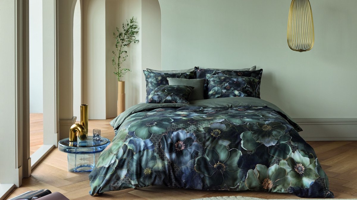 Kardol decorum dekbedovertrek - Lits-Jumeaux - 240 x 200/220 cm - Grey Green