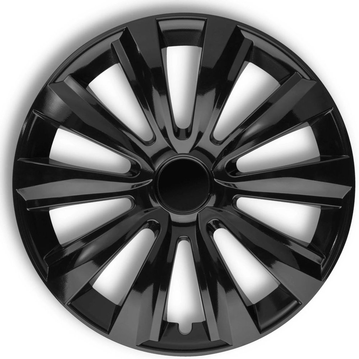 Wieldoppen 15" DELTA Zwart SET