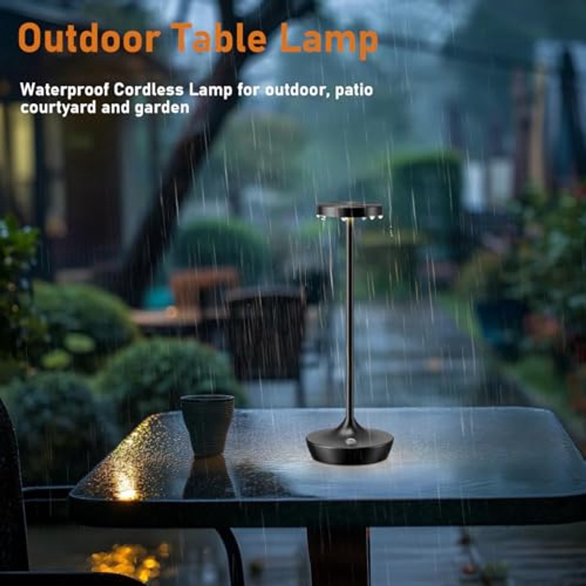 Draadloze Oplaadbare LED Tafellamp - 2 Stuks, Waterdichte Bureaulampen met Touch Dimfunctie en 3 Kleuren voor Buiten en Thuis — cadeau in Wonen & Interieur - foto 3