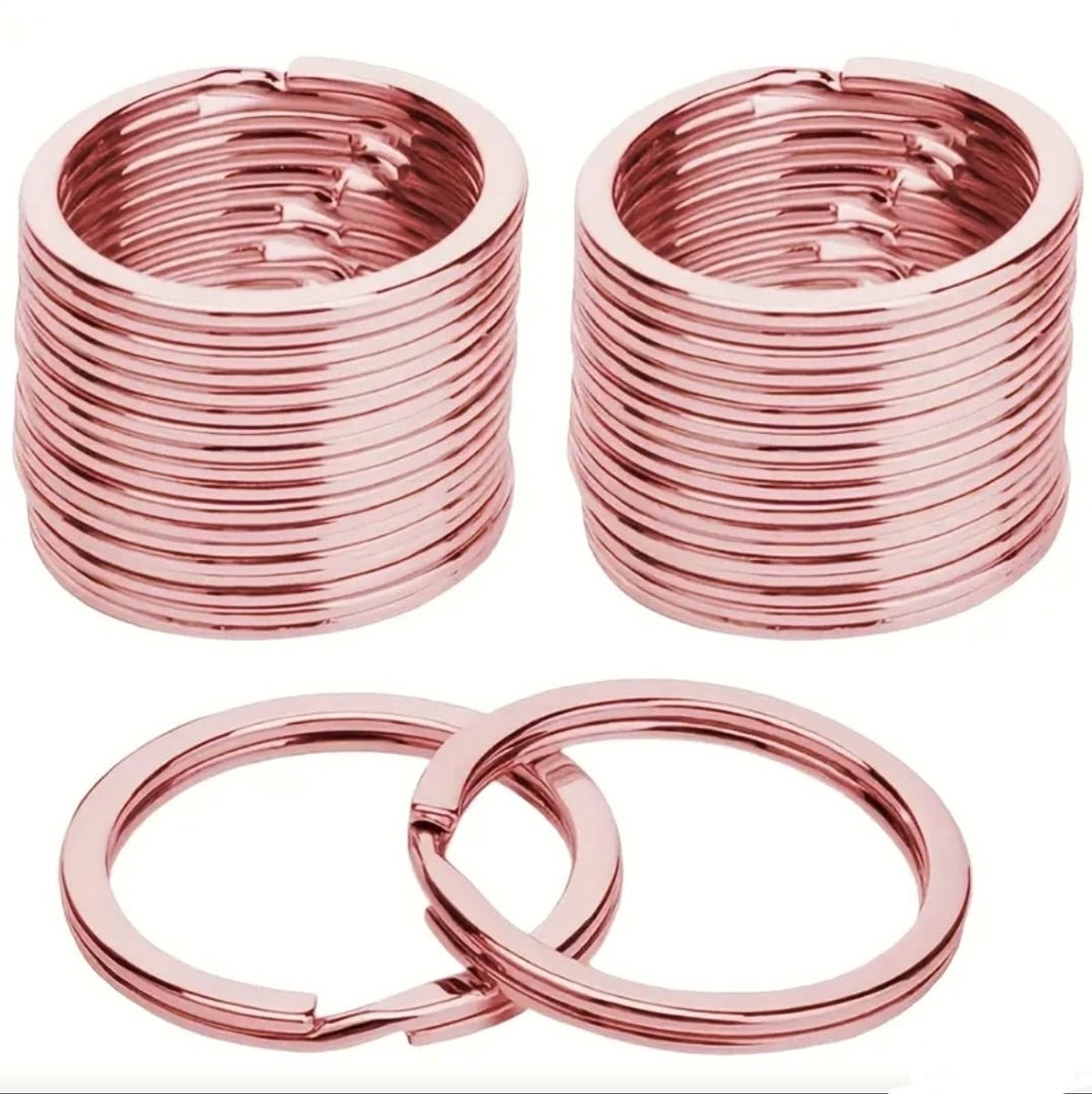 Majo Sleutelring Roze - ring voor sleutelhangers