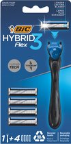 Rasoir hybride BIC Flex 3 leaf bl 4 4 pièces