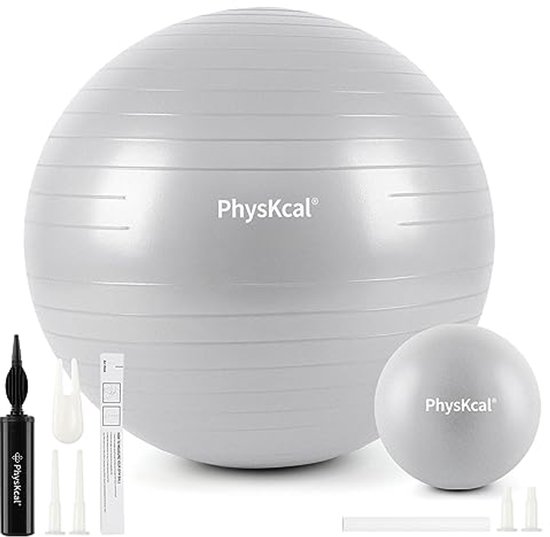 Dikke Oefenbal en Pilates Bal Set - 75 cm en 23 cm - Anti-Barst en Anti ...