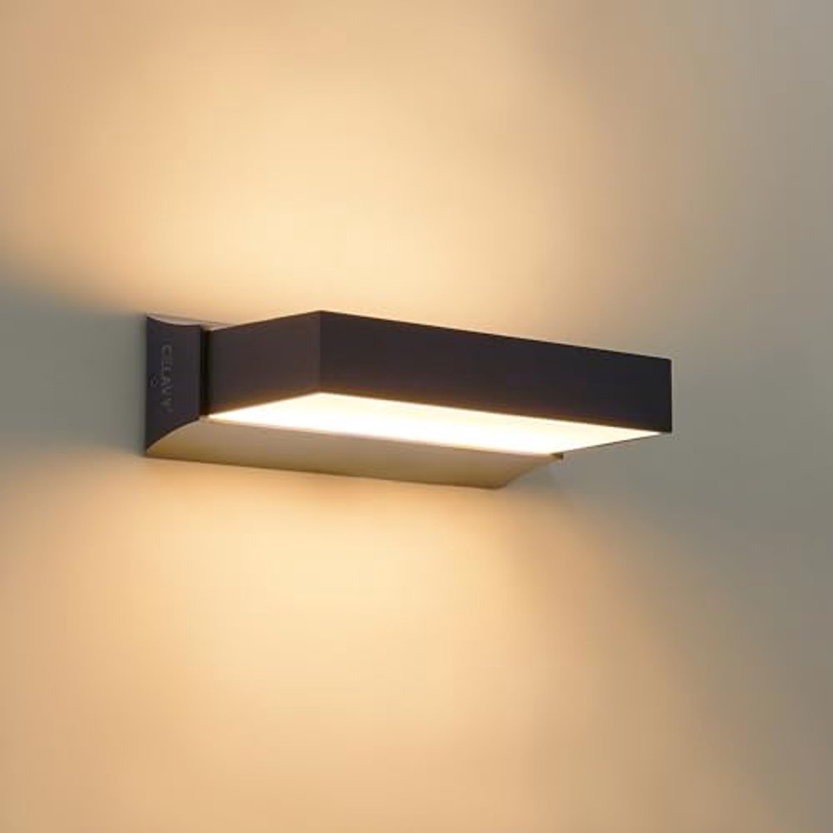 LED Wandlamp Buiten - IP65 Waterdichte Buitenshuis Verlichting - Anthraciet - Moderne Buitenlamp voor Terras en Tuin