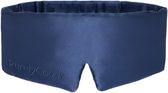 PurelyGoods® Masque de Sommeil en Soie Premium – Masque pour les Yeux – Soie de Mûrier 22 Momme Grade 6A – 100 % Occultant – Pour Femmes et Hommes – Bleu Foncé