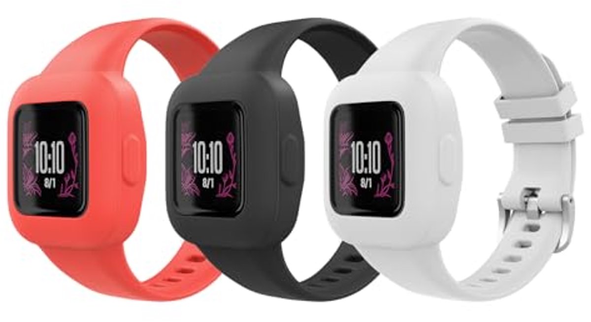 Verstelbare Silicoon Armband voor Garmin Vivofit JR 3 - 3 Pack