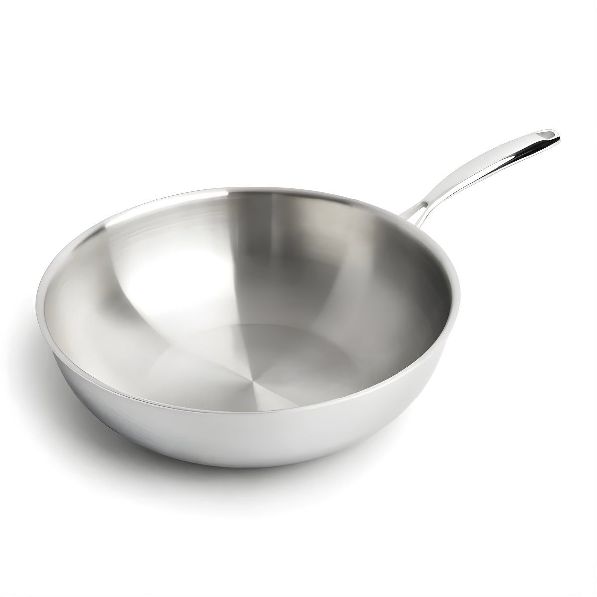 Dutch Standard Wokpan Ø 28cm - Inductie - RVS - Alle Warmtebronnen - PTFE en PFAS vrij