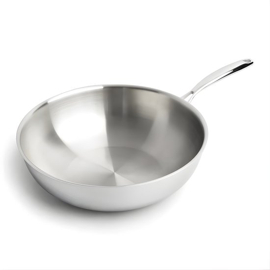 BLAZANT Inductiepannenset, 20 24 28 cm, keramische inductiekookpan, voor alle warmtebronnen, PTFE- en PFOA-vrije gecoate pan met stalen handvat