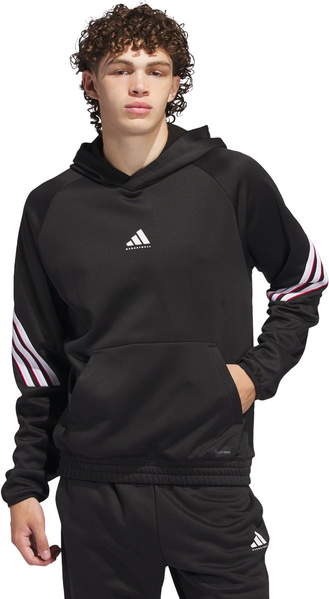 adidas Performance adidas Basketball Crazy Warm Fleece Hoodie Heren Zwart