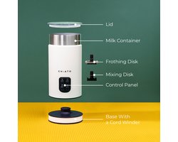 CHiATO milkPLAY Elektrische melkopschuimer - Wit