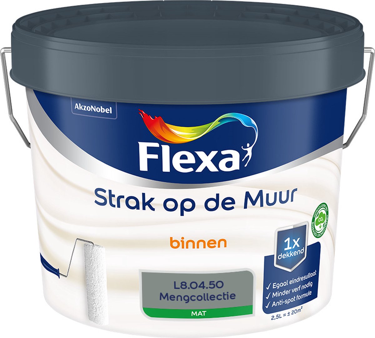 Flexa Strak op de muur Muurverf - Mengcollectie - L8.04.50 - 2,5 liter