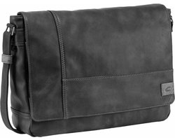 camel active LAOS Messenger bag met gewatteerd laptop compartiment - Maat menswear-OS - Schwarz