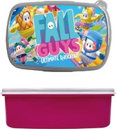 broodtrommel - lunchbox - fall guys - roze - schoolspullen