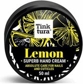 Tinktura - Citron - Crème mains - Renforce les ongles - Nourrit les cuticules - Beurre de karité - Huile de ricin - Citroen - Lavande Naturel - Vegan -