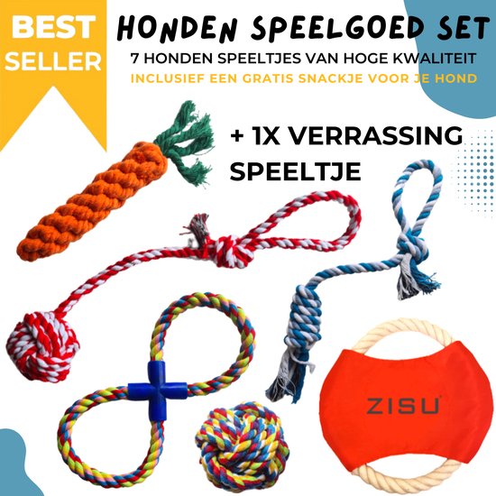 Honden speelgoed set - Hondenspeeltjes - Hondenspeelgoed - Puppy speelgoed - Honden speelgoed intelligentie - 9 stuks