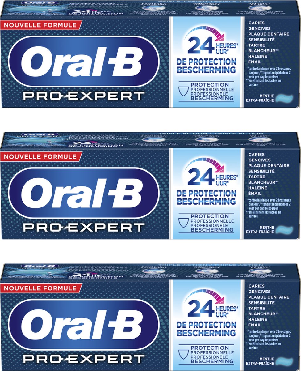 Oral-B Pro-Expert Professional Protection Tandpasta Frisse Munt Voordeelbundel - 3 x 75 ml