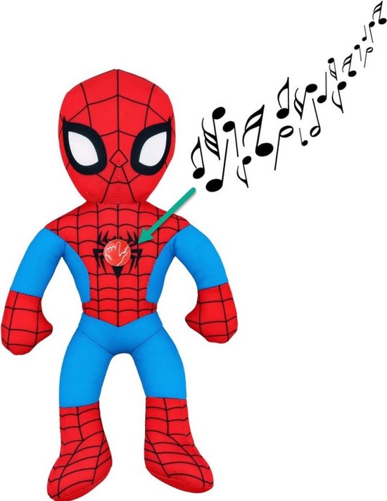 Marvel: Spider-Man 38 cm knuffel met geluid.