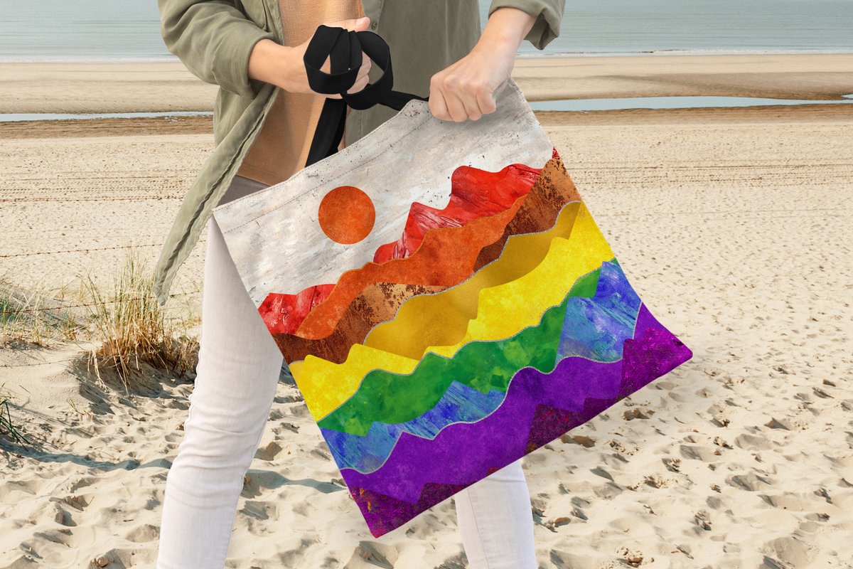 Tote tas Pride - Gemaakt van gerecycled bedlinnen