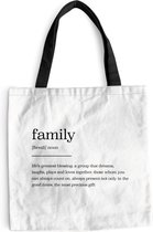 Sac Bandoulière - Sac De Plage - Citations Shopper - Proverbes - Dictionnaire - Famille - 40x40 cm - Sac Coton
