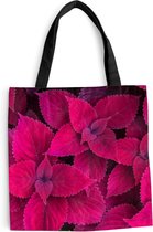 Sac bandoulière - Sac de plage - Shopper Feuilles - Abstrait - Motif - 40x40 cm - Sac en coton