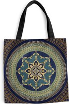 Sac bandoulière - Sac de plage - Shopper Mandala old-fashioned - 45x45 cm - Sac coton